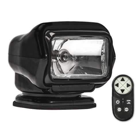 Golight 3051ST Stryker ST Series Permanent Mount Black Halogen w/Wireless Handheld Remote