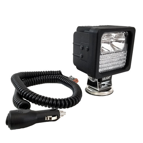 Golight 40235 GXL LED Hybrid Portable Work Light Series Magnetic Mount w/No Remote - 12V - Black