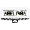 PlashLights 40W Low Profile LED Spreader Light - 140 Scene Flood - White Housing | 40-LP-SC-WHT