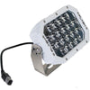 PlashLights Quad LED Search Light - White Marine Housing | QUAD-CB-WHT