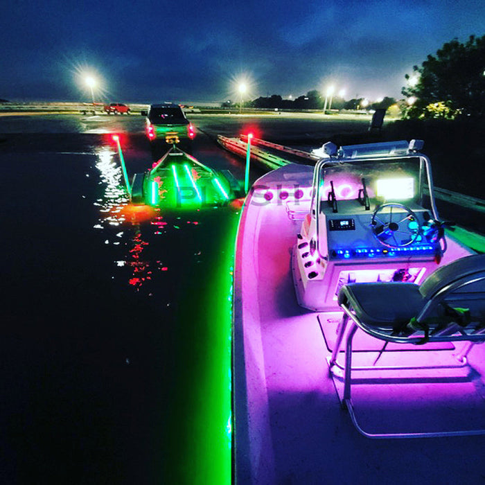PlashLights 12v RGB Color Changing Waterproof Flexible Light Strip - Ip68 - 10' | FLS-RGB-68-10FT