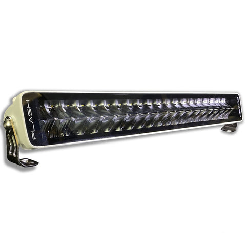 PlashLights 20" X2-Series LED Light Bar - Straight - White Housing | X2-20-WHT