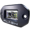 PlashLights 20W Flush Mounted Low Profile LED Light - 120 Scene Flood - Black | 20-LP-FM-SC