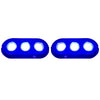 PlashLights Grande 180W Underwater Transom Light - Blue - Pair | PL-UWL-180BLU-K