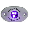 PlashLights Corpus - RGB Carbon Fiber LED Deck Light - White Housing | CF-RL-RGB-S-WHT