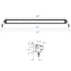 PlashLights 30" SRX 2-Series Single Row LED Light Bar - White Housing | SRX2-30-WHT
