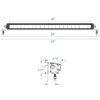 PlashLights 20" SRX 2-Series Single Row LED Light Bar - White Housing | SRX2-20-WHT