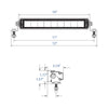 PlashLights 10" SRX 2-Series Single Row LED Light Bar - White Housing | SRX2-10-WHT