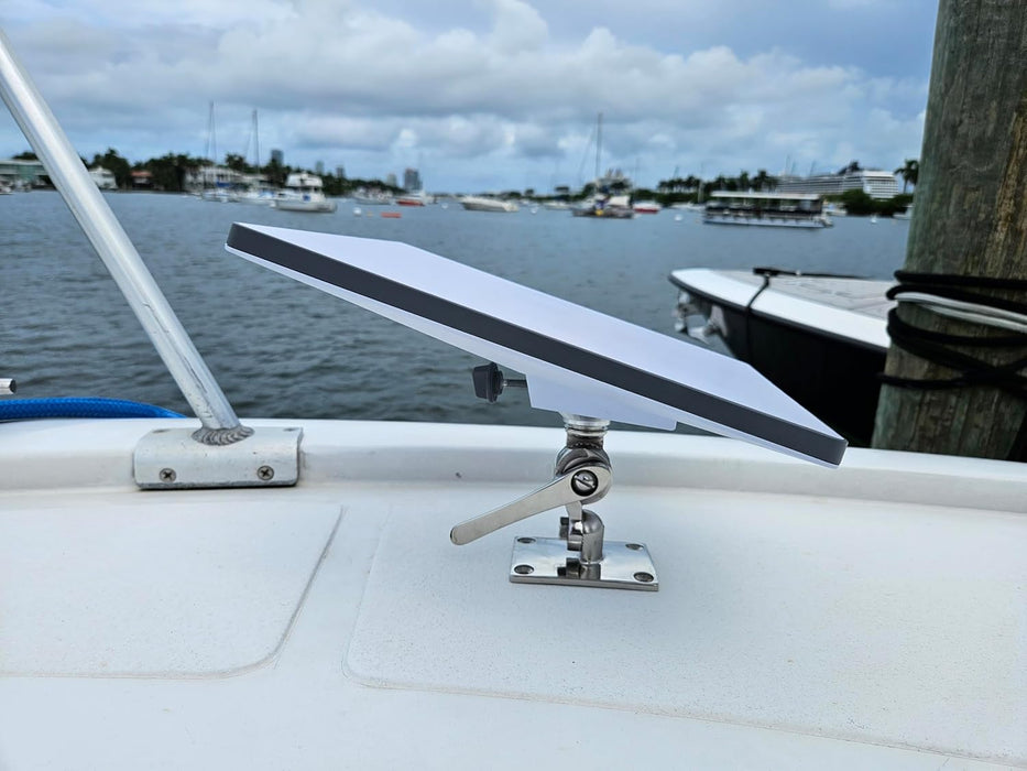 LocMarine 8460 Starlink Mini Coupling with Stainless Steel Adjustable Fixed Mount Base Kit. | LM-SMINI-HDBRK