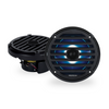Aquatic AV EL424 ELITE 6.5" Waterproof RGB LED Marine Speakers with Classic Grills, 240W Total Power, 4 Ohm, Black, Pair