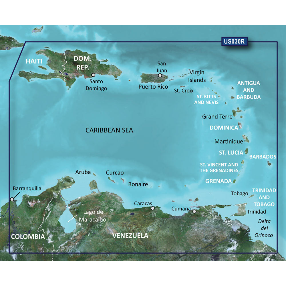 Garmin BlueChart g3 HD - HXUS030R - Southeast Caribbean - microSD/SD (010-C0731-20)