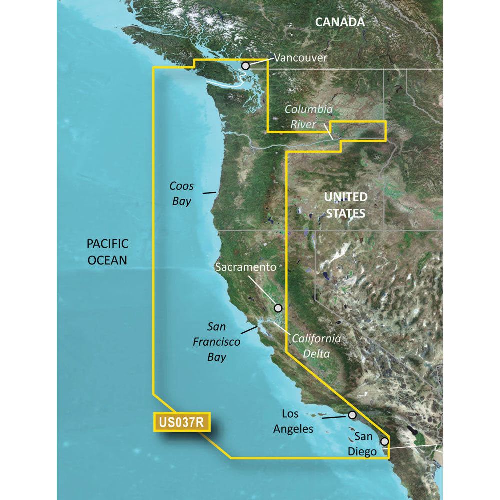 Garmin BlueChart g3 Vision HD - VUS037R - Vancouver - San Diego - microSD/SD (010-C1003-00)