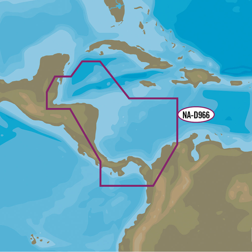C-MAP 4D NA-D966 Belize to Panama Premium Nautical Chart - Marine Navigation microSD/SD Card (M-NA-D966-MS)
