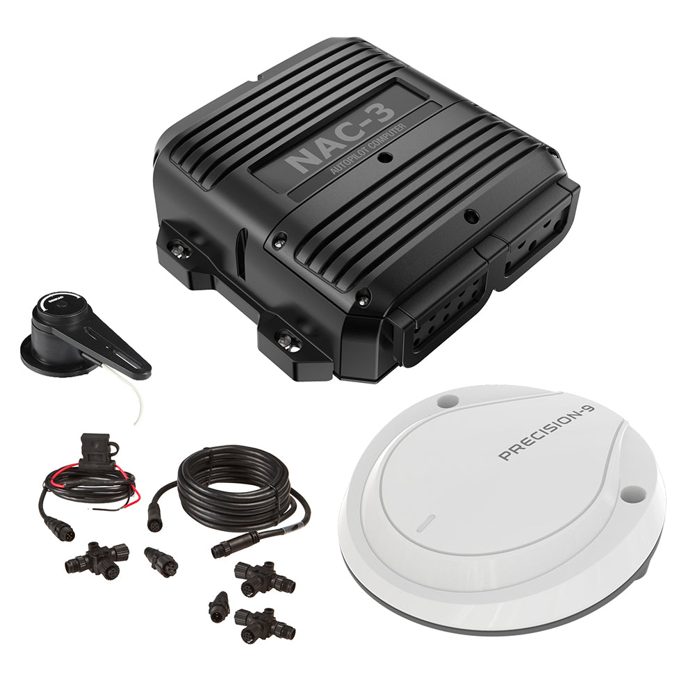 Simrad NAC-3 Autopilot Core Pack - NAC-3 Autopilot Computer, Precision-9 Compass, RF25N Rudder Feedback, and NMEA 2000 Starter Kit (000-13336-001)