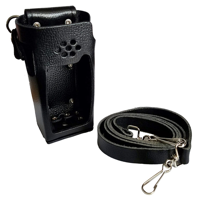 Standard Horizon SHC-18 Leather Case w/Belt Loop & Shoulder Strap