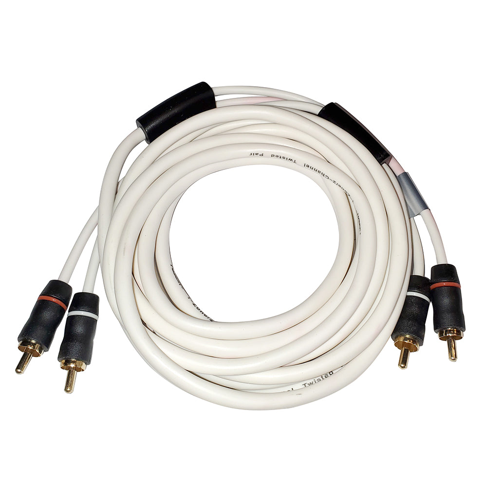 Fusion EL-RCA6 2-Channel RCA Marine Audio Cable, 6 ft (010-12888-00)