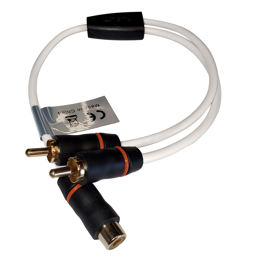 Fusion EL-RCAYM RCA Audio Splitter Cable, Female to Dual Male (010-12895-00)
