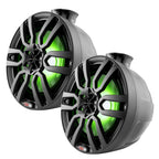 DS18 HYDRO 8" Compact Wakeboard Pod Tower with RGB Light - 375W - Black (NXL-PS8BK)