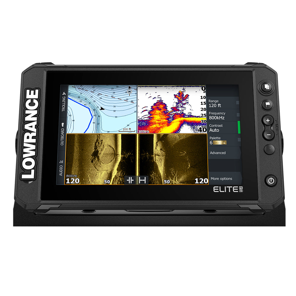 Lowrance Elite FS 9 Chartplotter/Fishfinder with C-MAP DISCOVER OnBoard Charts - No Transducer (000-15707-001)