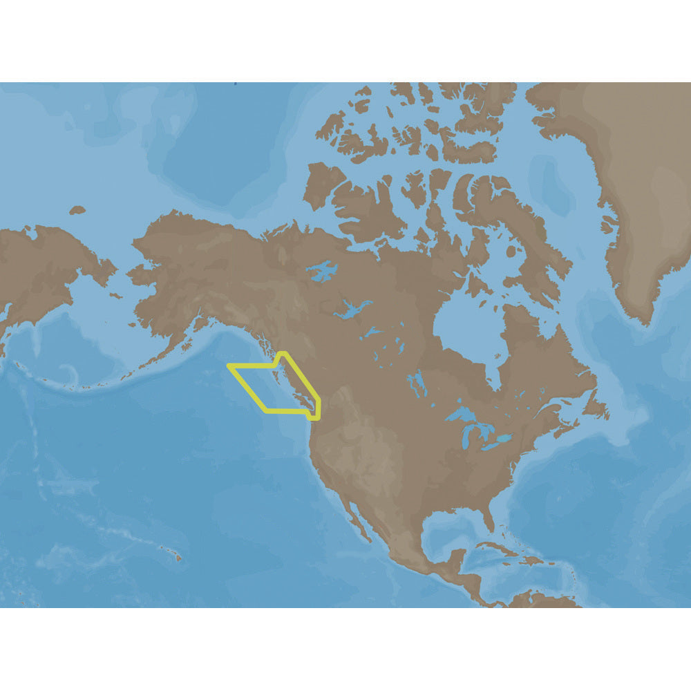 C-MAP MAX NA-M025 Canada West Nautical Chart - Marine Navigation SD Card (NA-M025SDCARD)