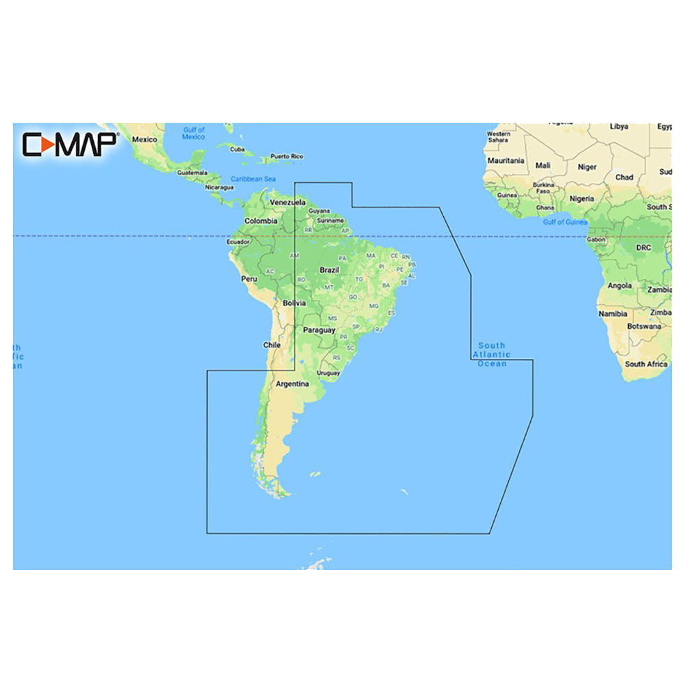 C-MAP Reveal SA-Y501 South America East Coast Nautical Chart - Marine Navigation microSD/SD Card (M-SA-Y501-MS)