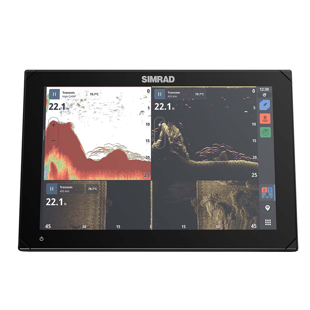 Simrad NSX 3012 Combo Chartplotter and Fishfinder with C-MAP DISCOVER X Charts - No Transducer (000-15222-001)