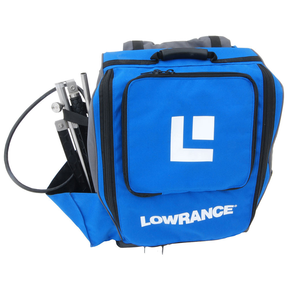 Lowrance Explorer Ice Bag with Custom Wiring Harness, Master Power Switch, and Premium Ice Transducer Pole for ActiveTarget (000-15954-001)