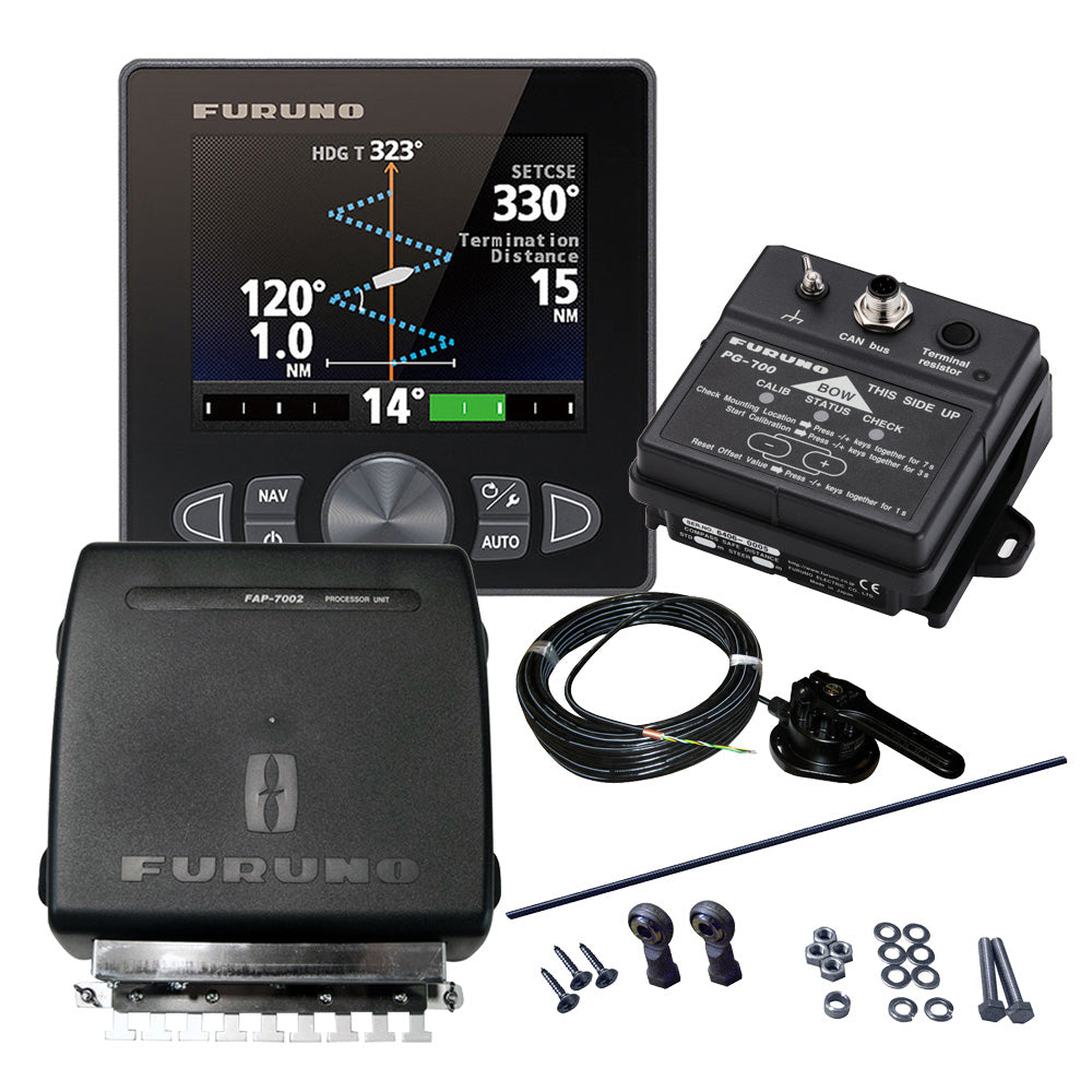Furuno NavPilot 711C Self-Learning Adaptive Autopilot System with 4.1" Color LCD for Inboards