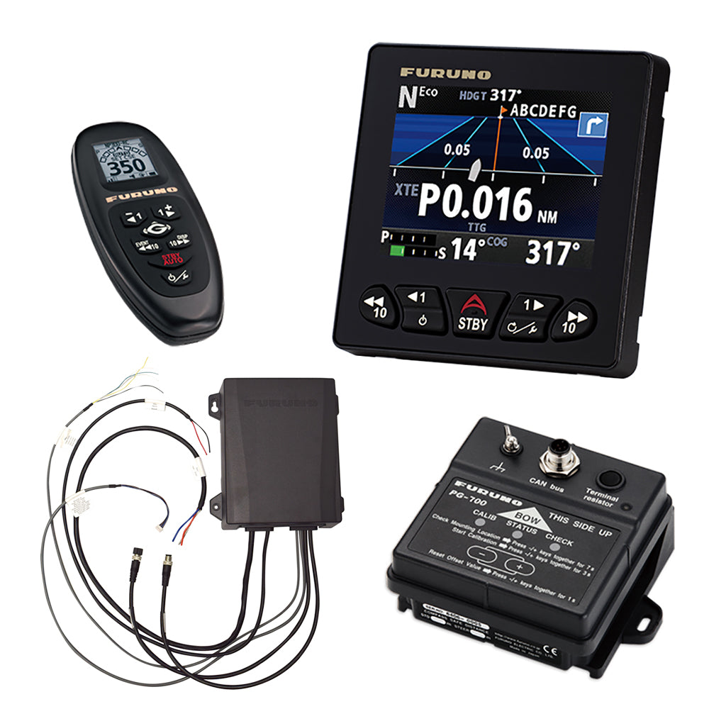 Furuno NavPilot 300/PG Adaptive Autopilot Package with 4.1" Color LCD and Gesture Controller and PG700 Fluxgate Heading Sensor