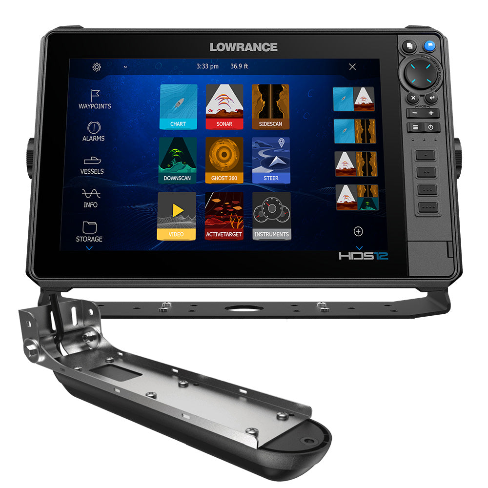 Lowrance HDS PRO 12 with Preloaded C-MAP DISCOVER OnBoard and Active Imaging HD Transducer (000-15987-001)