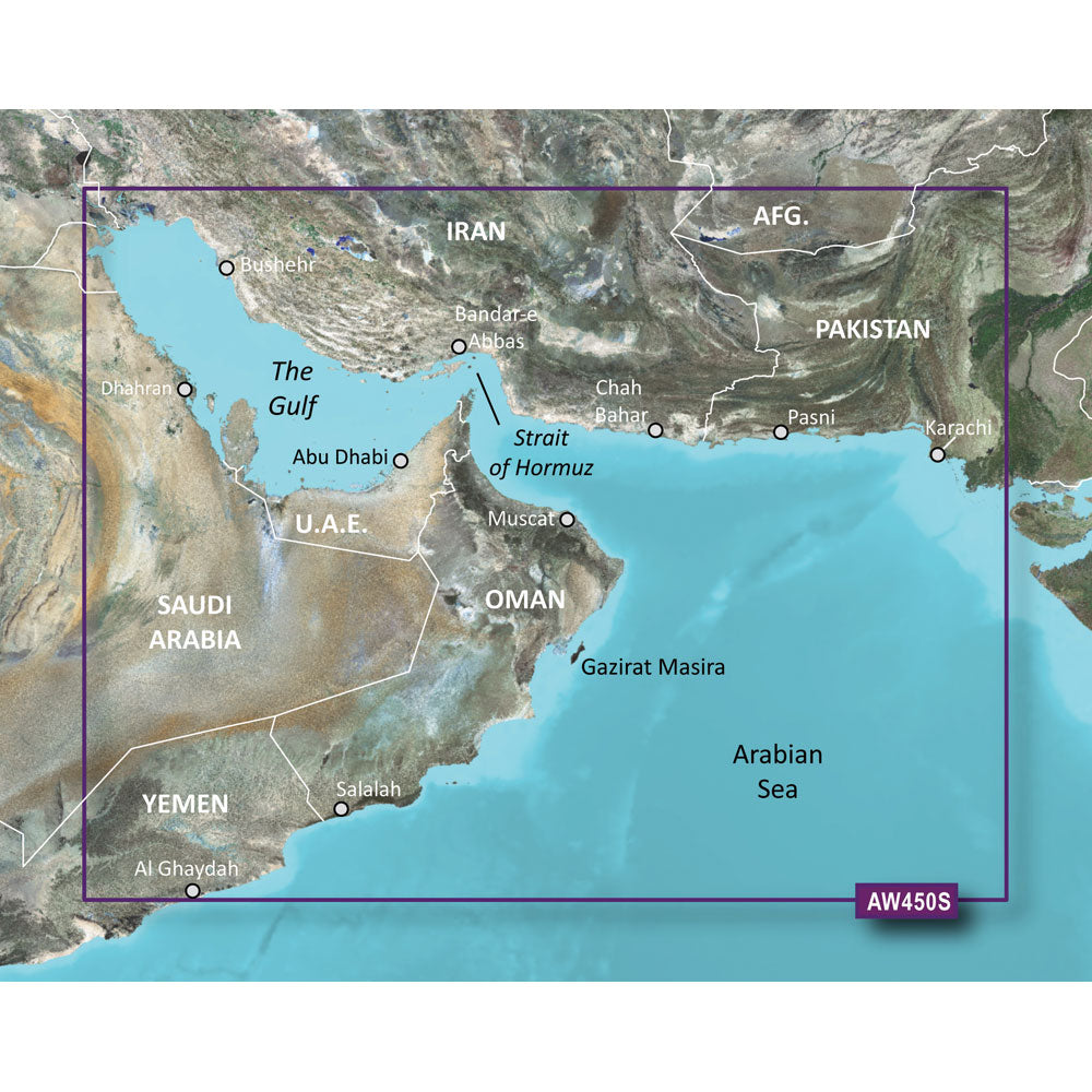 Garmin BlueChart g3 Vision HD - VAW450S - The Gulf - microSD/SD (010-C0758-00)