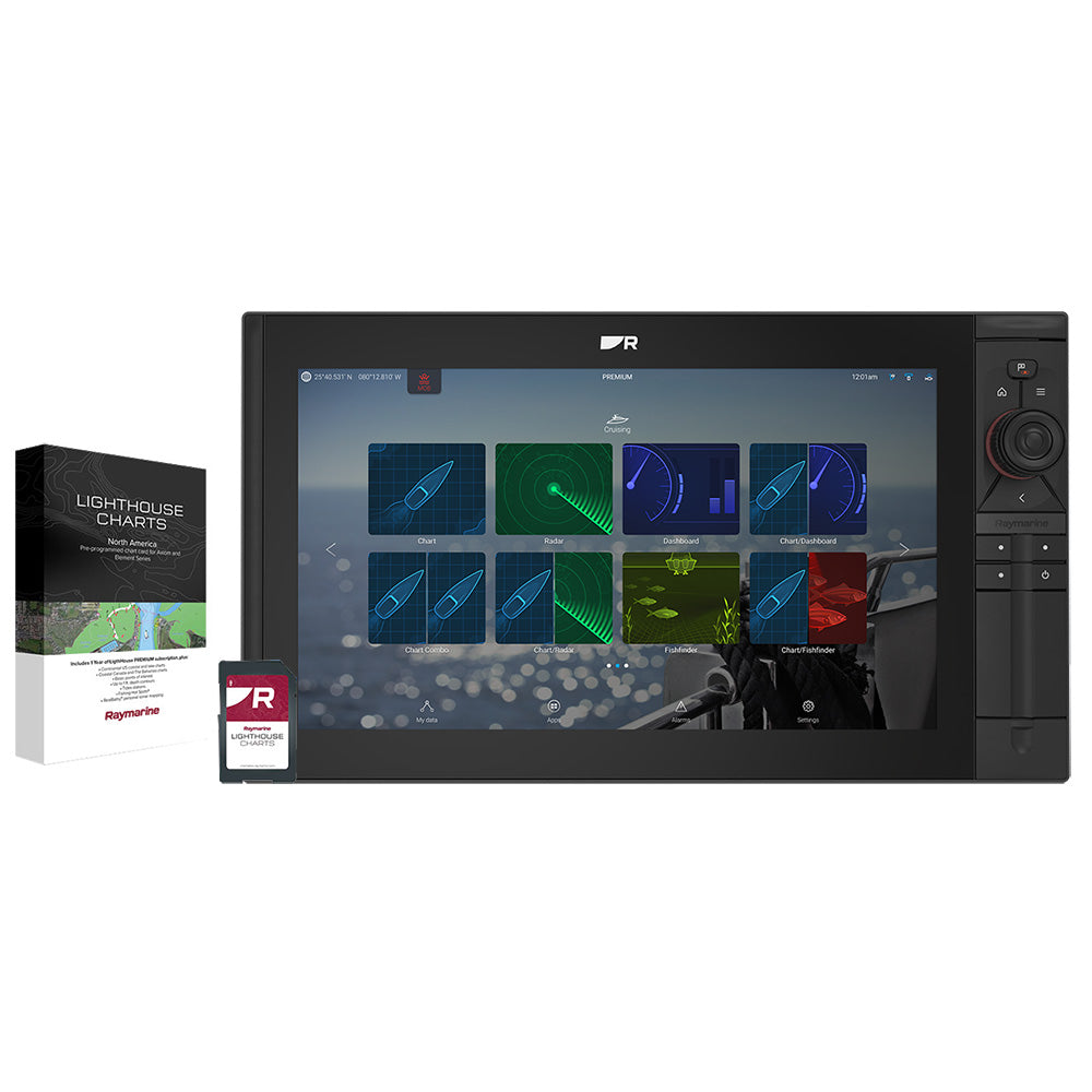 Raymarine Axiom 2 Pro 16 S 15.6" HybridTouch Chartplotter/Fishfinder with Lighthouse North America Charts - No Transducer (E70657-00-102)