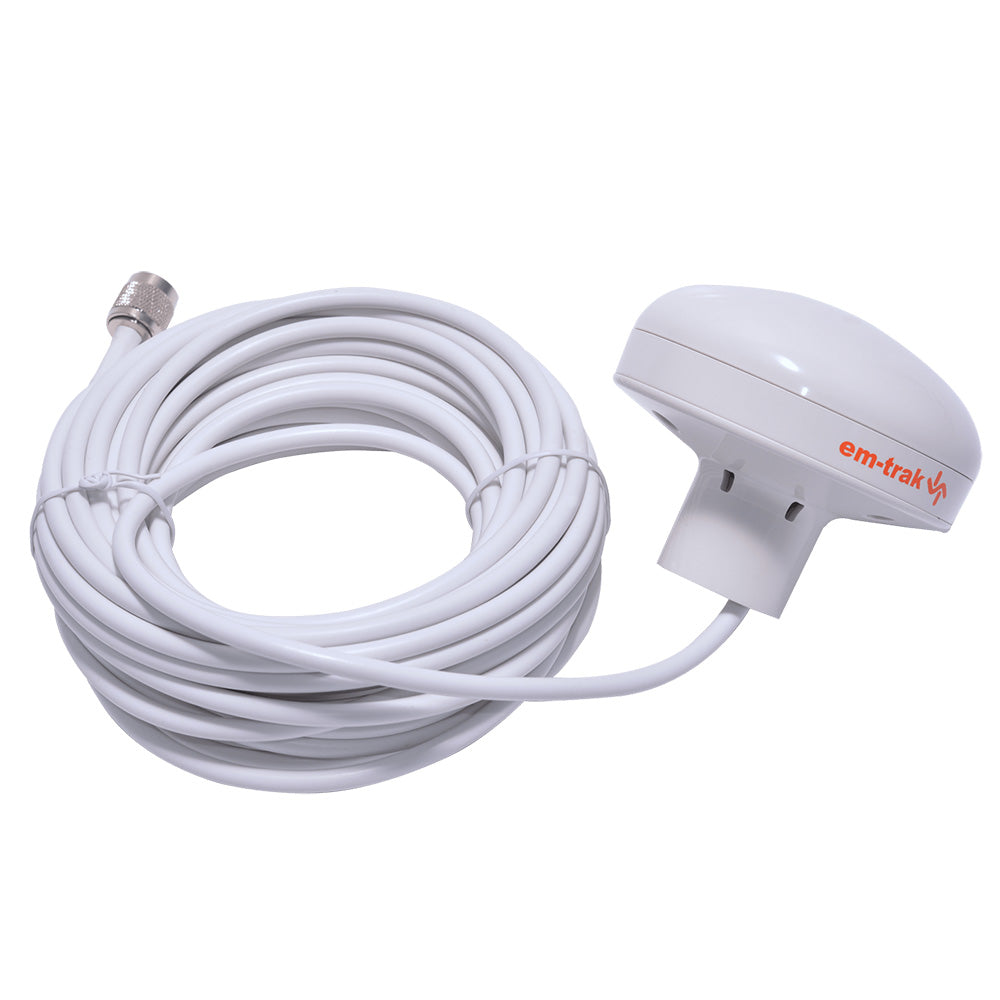 em-trak GPS100 External GPS Antenna with 10M Cable for Class A/B AIS Receivers (304-0055)