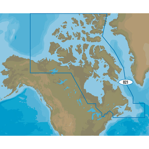 C-MAP 4D NA-D021 Canada North & East Premium Nautical Chart - Marine Navigation microSD/SD Card (M-NA-D021-MS)
