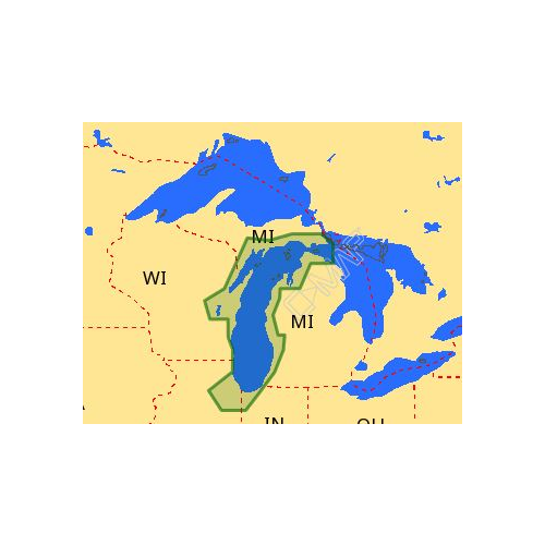 C-MAP 4D NA-D931 Lake Michigan Premium Nautical Chart - Marine Navigation microSD/SD Card (M-NA-D931-MS)