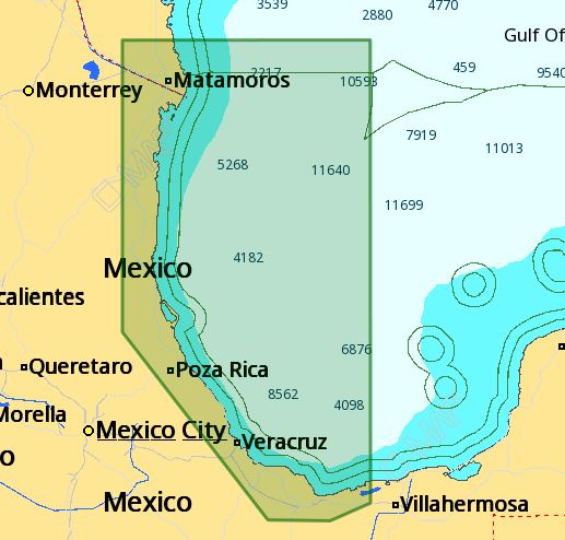 C-MAP 4D NA-D946 Brownsville Texas to Coatzacoalcos Mexico Premium Nautical Chart - Marine Navigation microSD/SD Card (M-NA-D946-MS)
