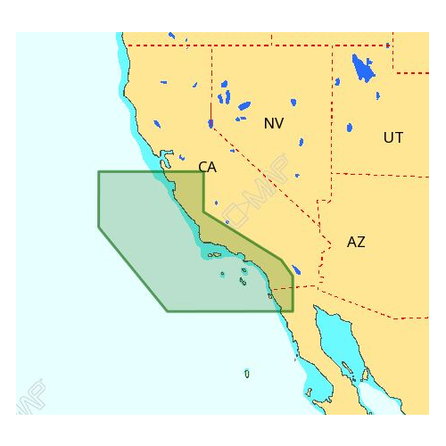 C-MAP 4D NA-D952 San Diego to Santa Cruz Premium Nautical Chart - Marine Navigation microSD/SD Card (M-NA-D952-MS)