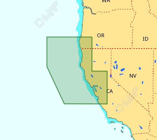 C-MAP 4D NA-D953 Point Sur to Cape Blanco Premium Nautical Chart - Marine Navigation microSD/SD Card (M-NA-D953-MS)