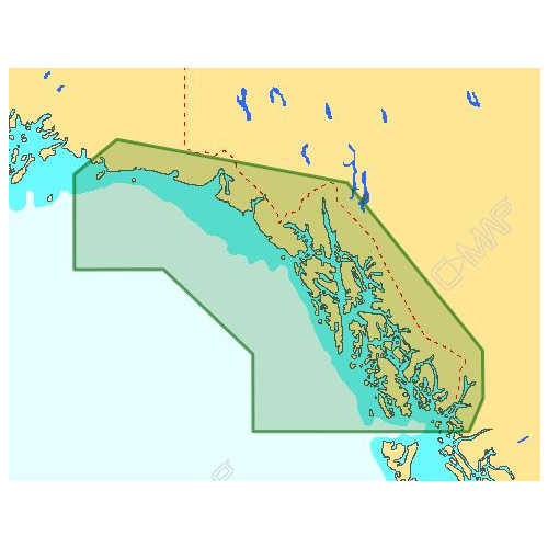 C-MAP 4D NA-D959 Dixon Entrance to Cape St. Elias Premium Nautical Chart - Marine Navigation microSD/SD Card (M-NA-D959-MS)