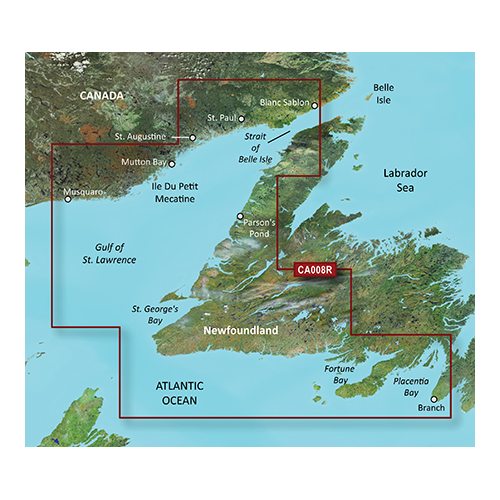 Garmin BlueChart g3 Vision HD - VCA008R - Newfoundland West - microSD/SD (010-C0694-00)