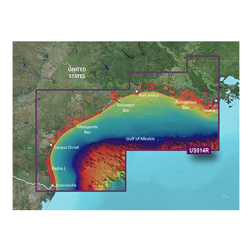 Garmin BlueChart g3 Vision HD - VUS014R - Morgan City to Brownsville - microSD/SD