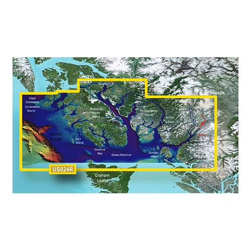 Garmin BlueChart g3 Vision HD - VUS024R - Wrangell - Dixon Entrance - microSD/SD (010-C0725-00)