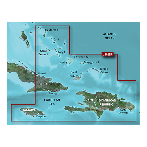 Garmin BlueChart g3 HD - HXUS029R - Southern Bahamas - microSD/SD (010-C0730-20)