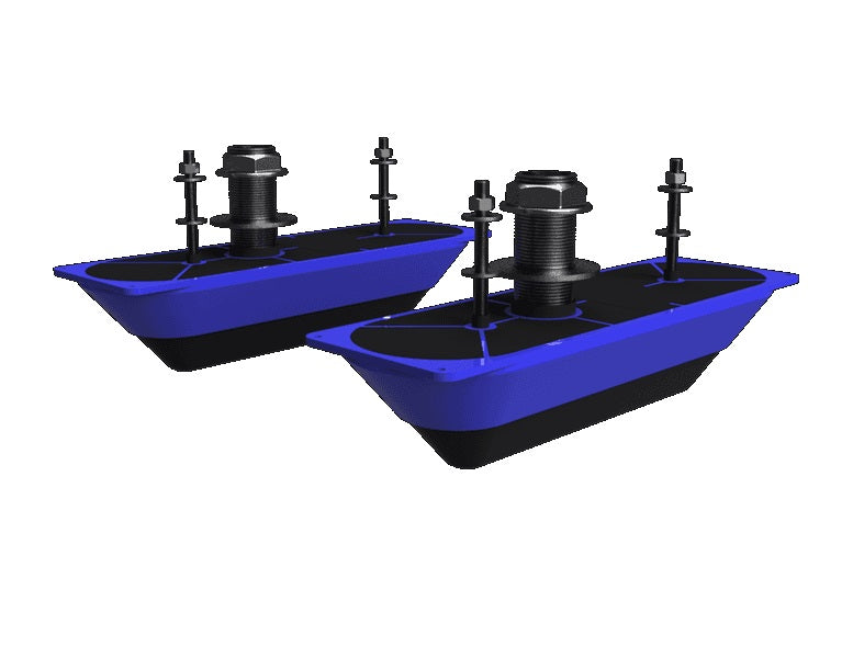 Lowrance StructureScan 3D Stainless Steel Thru-Hull Transducer - Pair (000-13560-001)