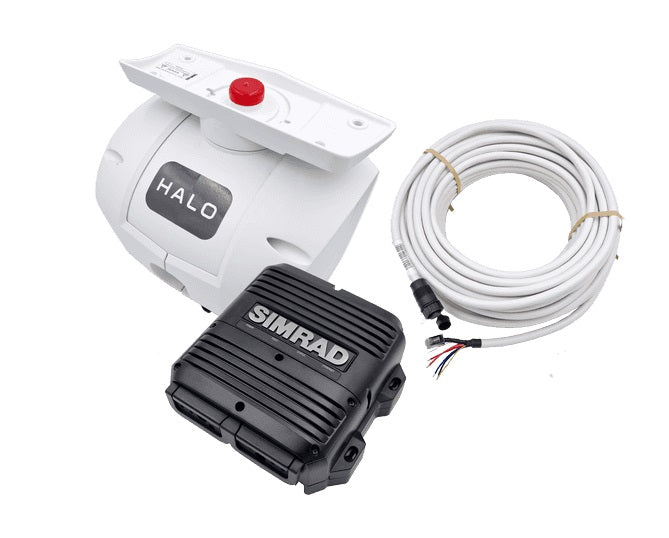 Simrad HALO 200X 50W Pulse Compression Radar Pedestal with 20M Cable and RI-50 Power Supply, without Antenna (000-15761-001)