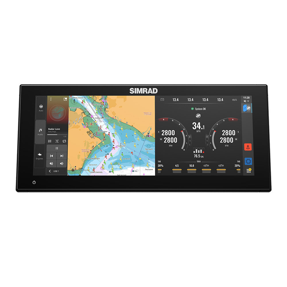 Simrad NSX 3015UW ULTRAWIDE Marine Display Combo with Active Imaging 3-in-1 Transducer and C-MAP DISCOVER X Charts (000-16213-001)