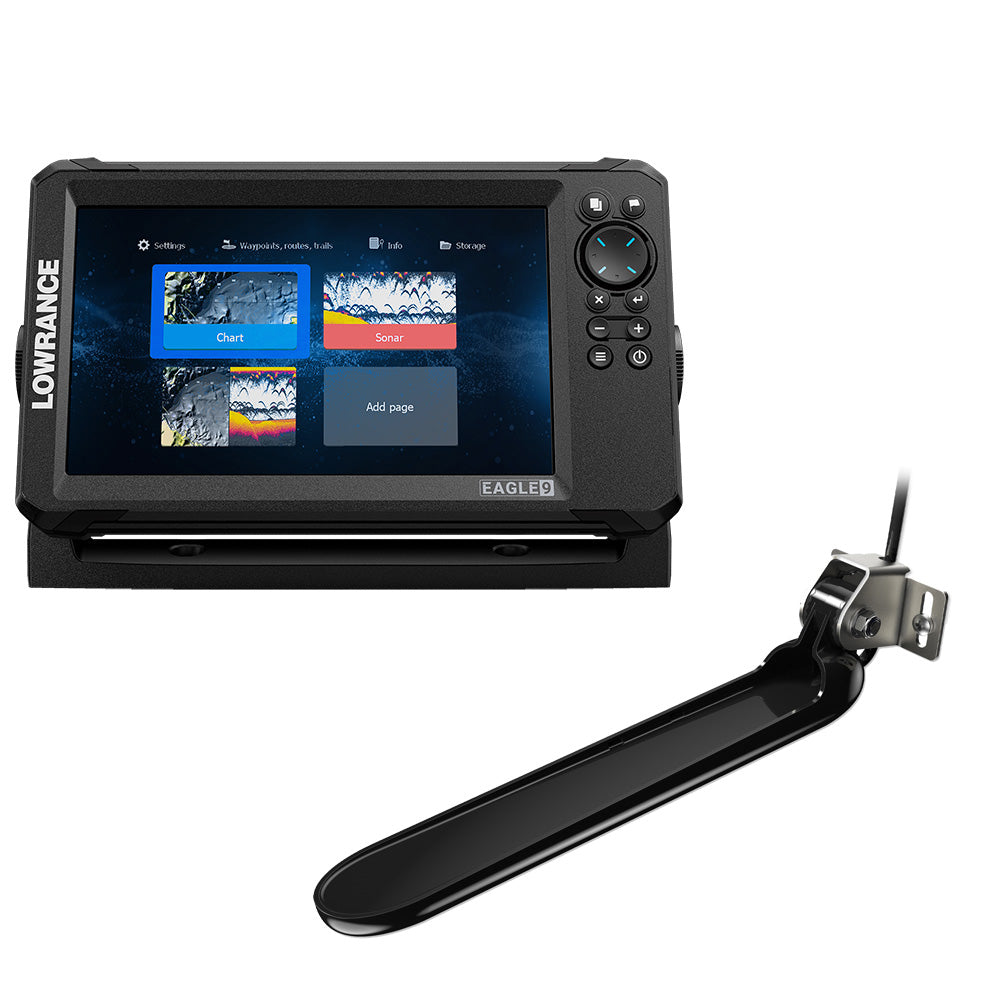 Lowrance Eagle 9 with TripleShot Transom-Mount Transducer and Discover OnBoard Chart (000-16229-001)