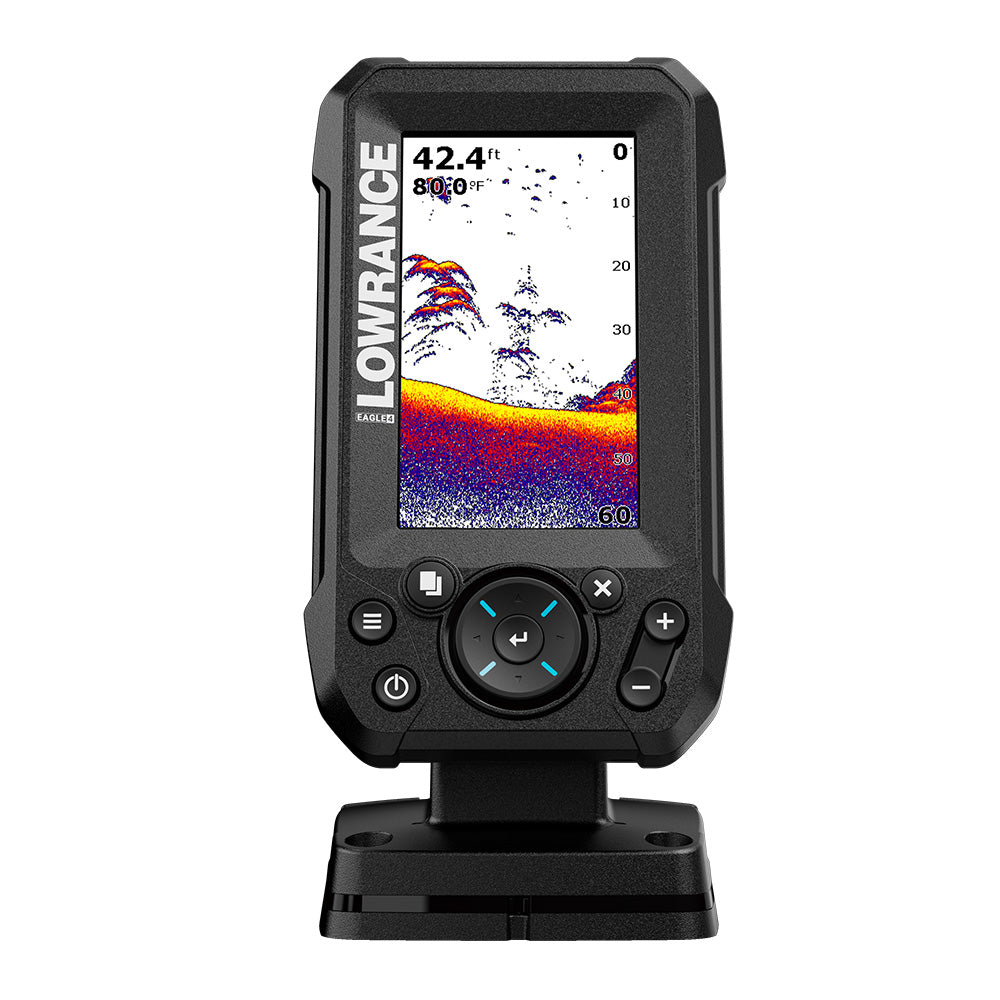 Lowrance Eagle 4x Sonar Fishfinder with Bullet Skimmer Transducer (000-16110-001)