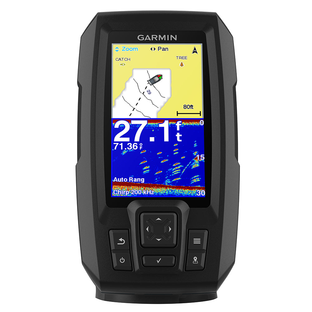 Garmin STRIKER Plus 4 US with Dual Beam Transom-Mount Transducer (010-01870-00)