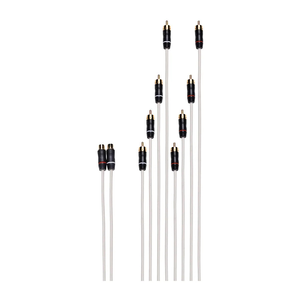 Fusion MS-RCAY8M Performance RCA Splitter Cable, Dual Female to 8 Male, 2.1 ft (010-13356-00)